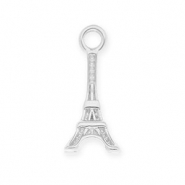 Breloques en acier Inox tour Eiffel Argent&eacute;