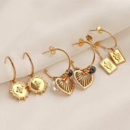 Sets d'inspiration Inspiration de boucles d’oreilles tendance avec des breloques en acier inox