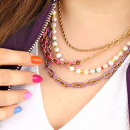 Sets d'inspiration Comment créer des bijoux avec des chaînes maille jaseron émaillées