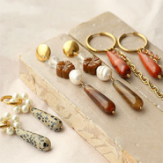 Sets d'inspiration Inspiration boucles d'oreilles avec des perles en pierre naturelle