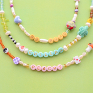 Nouveau Wouah ! Perles lettre acrylique populaires