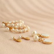 Nouveau Nouveau ! Clous d'oreilles avec anneau et perle