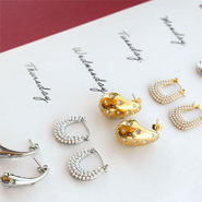 Nouveau Nouveau! Boucles d'oreilles en acier inoxydable