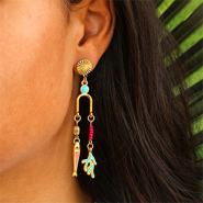 Nouveau Breloques en métal DQ avec émail