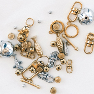 Nouveau Boucles d’oreilles et apprêts en acier inoxydable