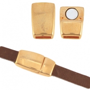 Fermoir aimanté en métal DQ Ø5.1x2.2mm doré rosé (sans nickel)