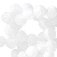 Pierres naturelles Calcédoine et Agate 6mm Blanc opal