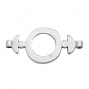 Breloques en métal TQ connecteur anneau 30mm argenté antique