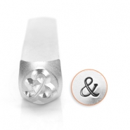 ImpressArt tampons poinçon esperluette & 6mm argenté