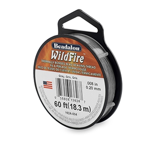 Beadalon Wildfire Wire 0.20mm Gris