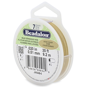 Beadalon stringing wire 7 strand 0.51mm Dor&eacute;