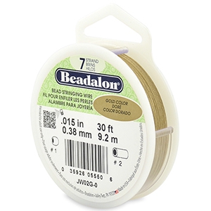 Beadalon stringing wire 7 strand 0.38mm Dor&eacute;