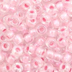 Perles de rocailles Miyuki 6/0 Pearlized effect pink 6-4607