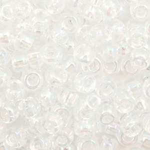 Perles de rocailles Miyuki 6/0 Transparent AB crystal 6-250