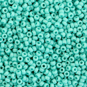 Perles de rocailles Miyuki 11/0 Opaque turquoise green 11-412