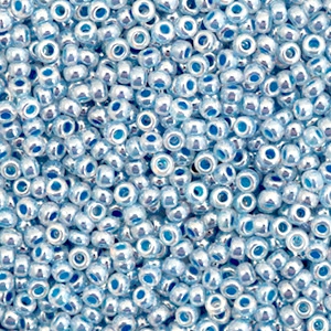 Perles de rocailles Miyuki 11/0 Ceylon dark sky blue 11-545