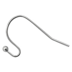 Appr&ecirc;ts en acier inox boucles d'oreilles crochet Argent&eacute; antique