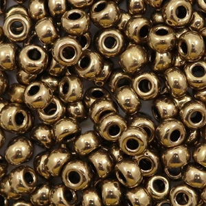 Perles de rocailles Miyuki 6/0 Metallic dark bronze 6-457
