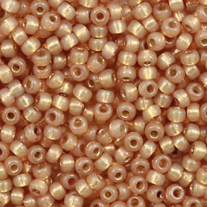 Perles de rocailles Miyuki 8/0 Duracoat silverlined dyed topaz gold 8-4243