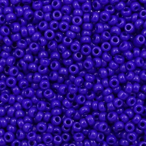 Perles de rocailles Miyuki 11/0 Opaque cobalt blue 11-414