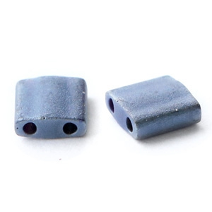 Perles Miyuki tila 5x5mm Opaque matte gun metal grey TL-2001