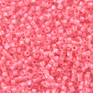 Perles Miyuki delicas 11/0 Coral lined luster crystal pink DB-70
