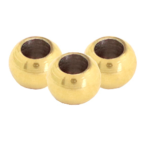 Perles en acier inox 6mm Dor&eacute;