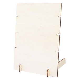 Pr&eacute;sentoir bijoux en bois pour colliers Naturel (couleur naturelle du bois)