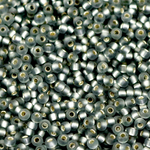 Perles de rocailles Miyuki 11/0 Silverlined matte gray 11-21f