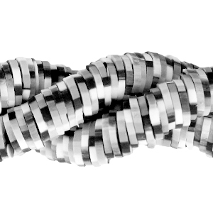 Perles Katsuki 4mm Noir anthracite