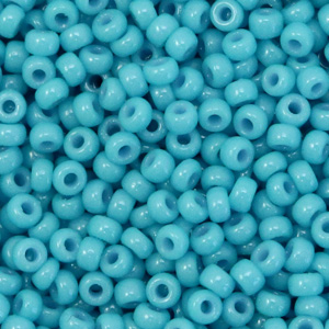 Perles de rocailles Miyuki 8/0 Duracoat opaque nile blue 8-4478