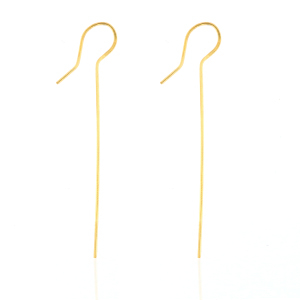 Boucles d'oreilles en acier inox Dor&eacute;