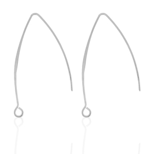 Boucles d'oreilles en acier inox Argent&eacute;