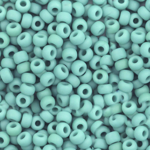 Perles de rocailles Miyuki 8/0 Opaque matte turquoise green 8-412F
