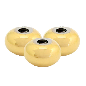 Perles en acier Inox 8mm Dor&eacute;