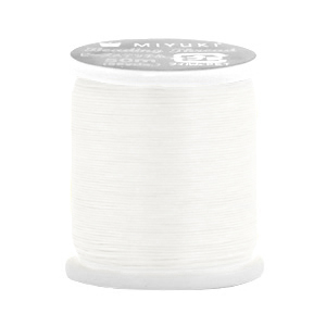 Fil Miyuki beading thread Blanc cass&eacute;
