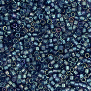 Perles Miyuki d&eacute;licas 11/0 Fancy lined night sky blue DB-2386