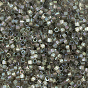 Perles Miyuki d&eacute;licas 11/0 Silk inside dyed rustic gray ab DB-1872