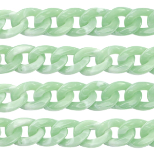 Cha&icirc;ne acrylique 19mm Vert