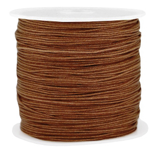 Fil macram&eacute; 0.8mm Marron p&eacute;can