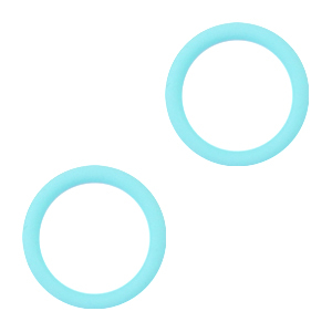 Anneau &eacute;lastique Bleu clair