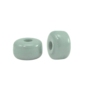 Perles Polaris El&eacute;ments Glaze disque Heishi 6x4mm shiny Vert de mer