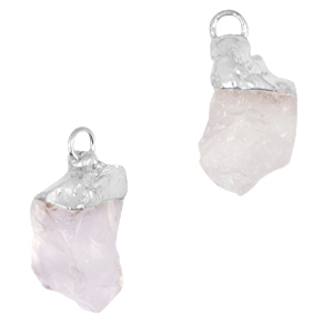 Pierres naturelles pendentifs Crystal-argent&eacute;