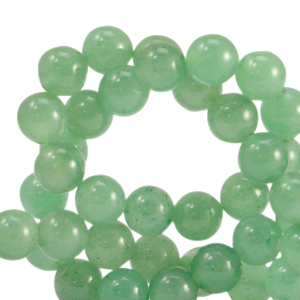 Pierres naturelles Quartz Aventurine 8mm Vert kelly