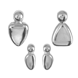 Breloques en m&eacute;tal DQ famille Argent&eacute; antique (sans nickel)