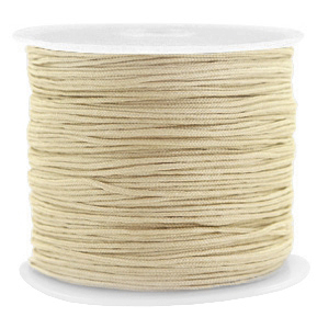 Fil macram&eacute; 0.8mm Beige dor&eacute;