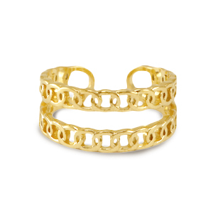 Bagues en acier Inox Dor&eacute;