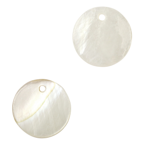 Pendentifs coquillage specials 8mm Blanc (couleur naturelle)