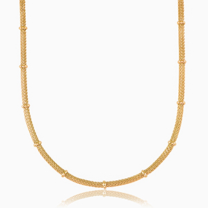 Colliers en acier Inox Dor&eacute;