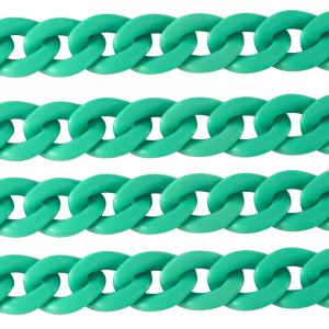 Cha&icirc;ne acrylique 22mm mat Vert cabane